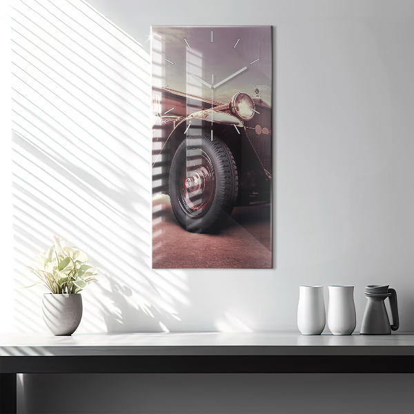 Horloge rectangulaire verticale Voiture ancienne