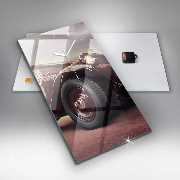 Horloge rectangulaire verticale Voiture ancienne