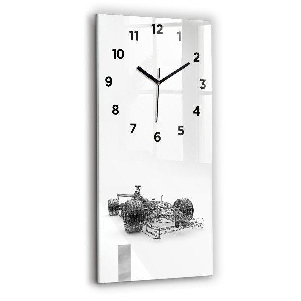 Horloge rectangulaire verticale conception de voiture de F1