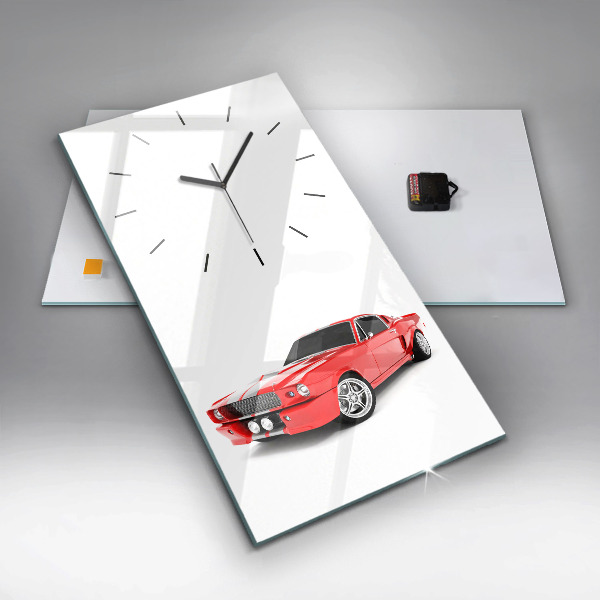 Horloge rectangulaire verticale Voiture de sport