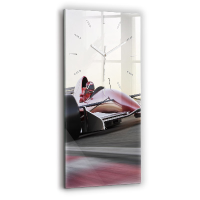 Horloge rectangulaire verticale Voiture de course sportive