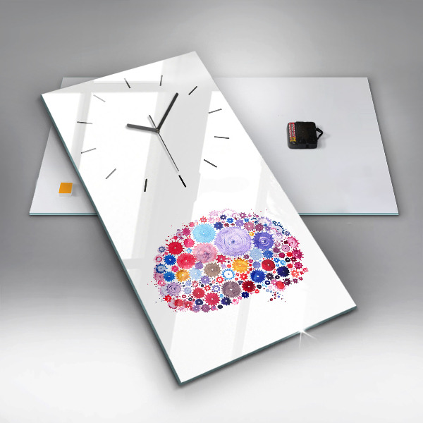 Horloge rectangulaire verticale Illustration abstraite colorée