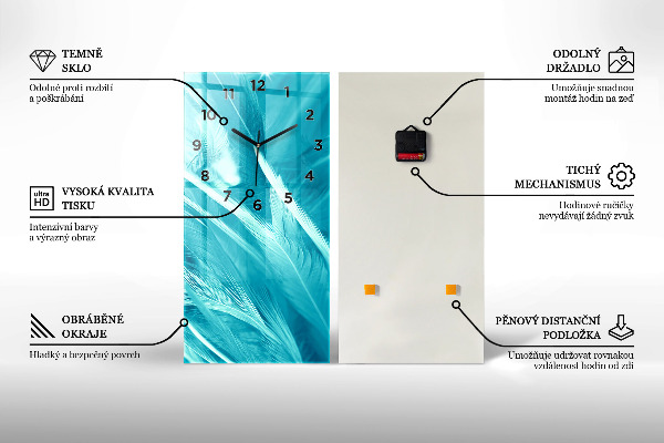 Horloge rectangulaire verticale 'Un tango sensuel plein d''émotions'