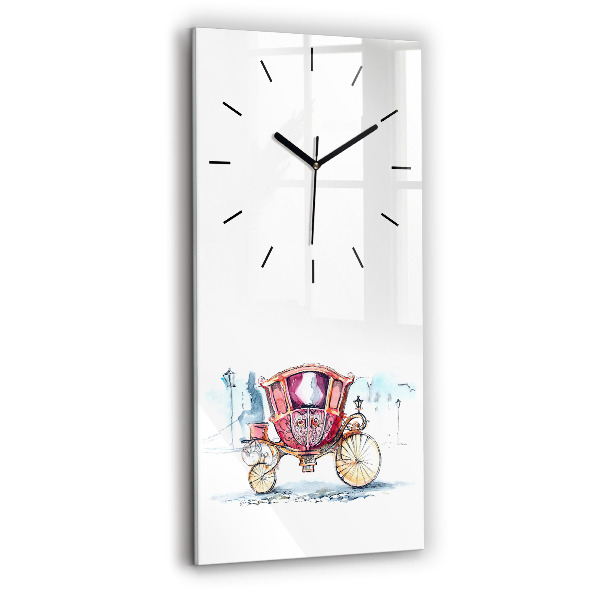 Horloge rectangulaire verticale 'L''ancien carrosse de la reine'