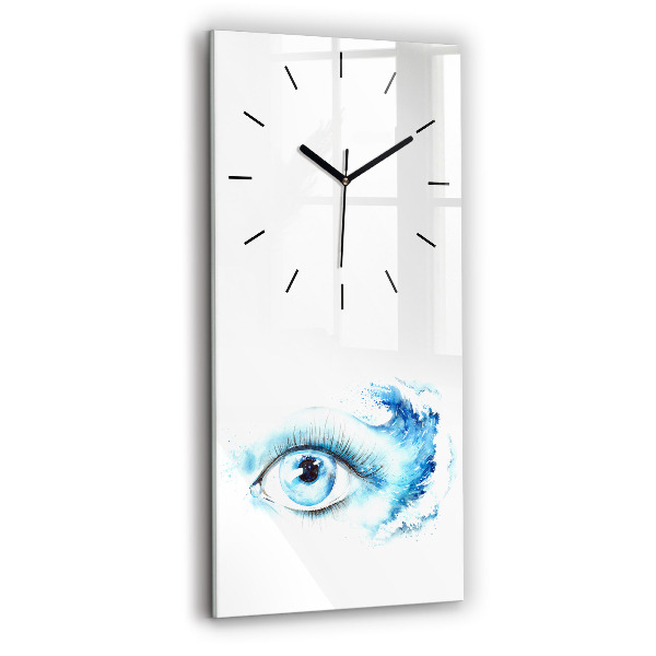 Horloge rectangulaire verticale Œil de mer