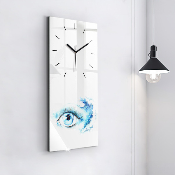 Horloge rectangulaire verticale Œil de mer