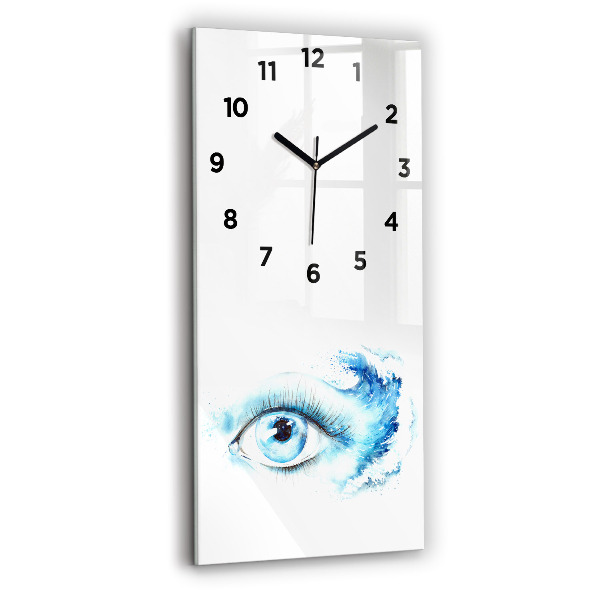 Horloge rectangulaire verticale Œil de mer