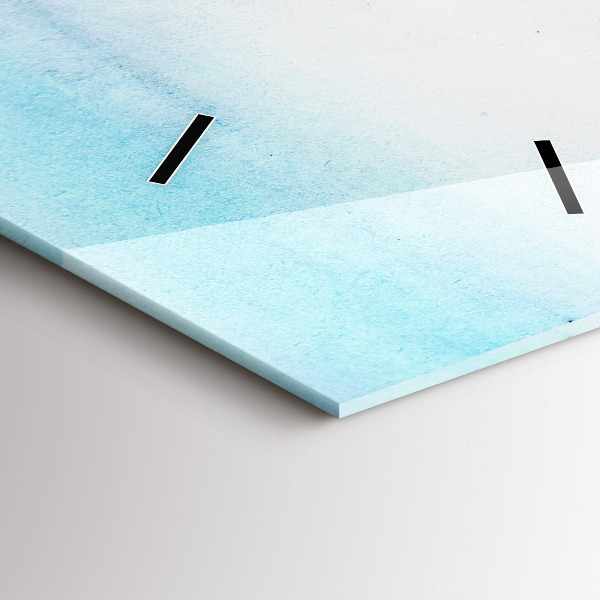 Horloge rectangulaire verticale Paysage peint de Paris