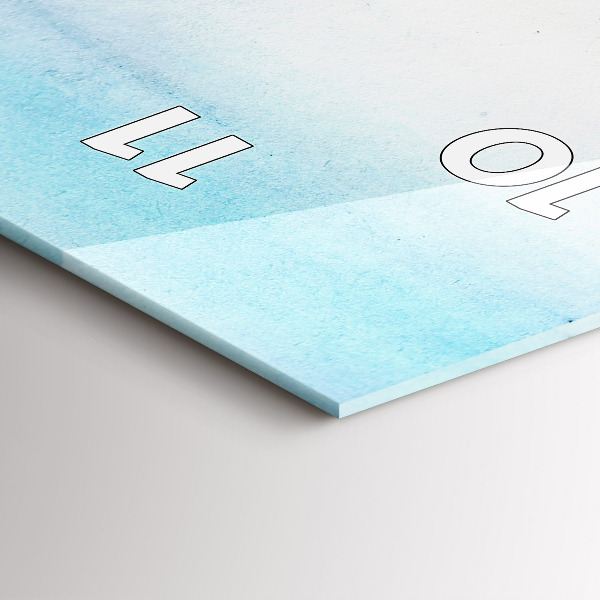 Horloge rectangulaire verticale Paysage peint de Paris