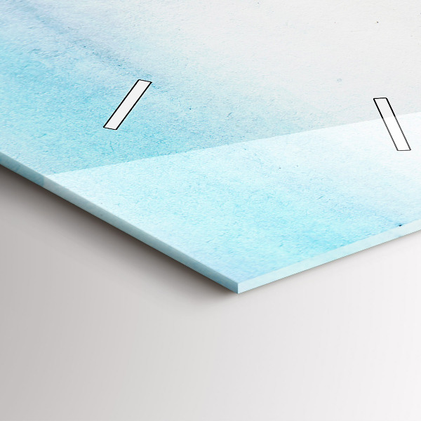 Horloge rectangulaire verticale Paysage peint de Paris