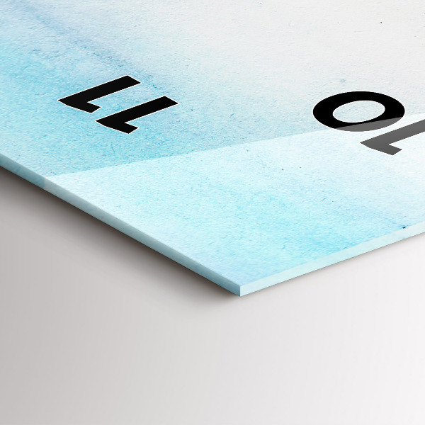 Horloge rectangulaire verticale Paysage peint de Paris