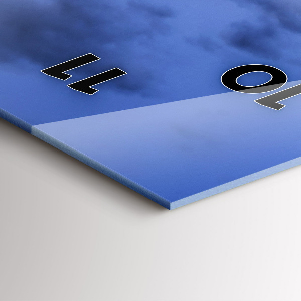 Horloge rectangulaire verticale Bus rouge de Londres