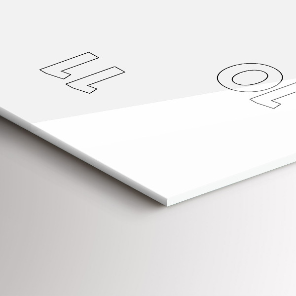 Horloge rectangulaire verticale 'Illustration d''un combiné'