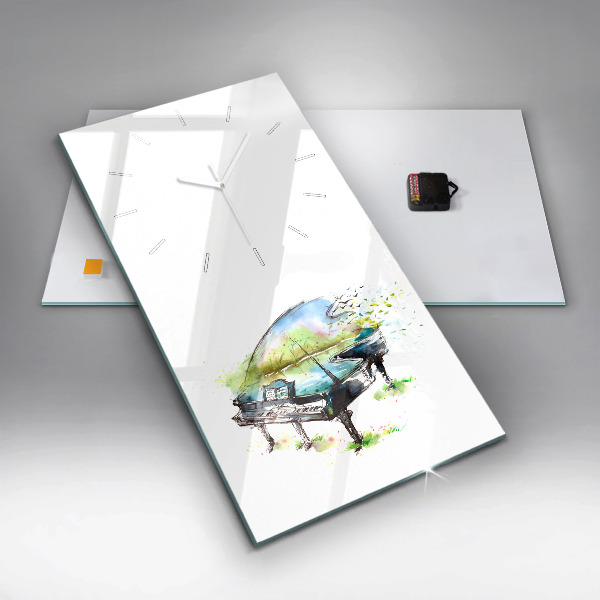 Horloge rectangulaire verticale Illustration 4 Saisons