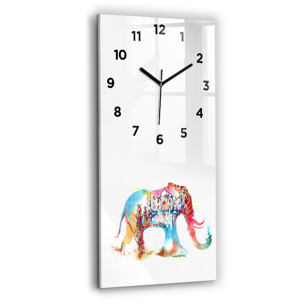Horloge rectangulaire verticale Culture indienne
