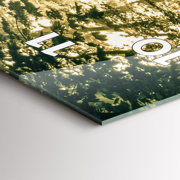 Horloge rectangulaire verticale Forêt des rayons du soleil