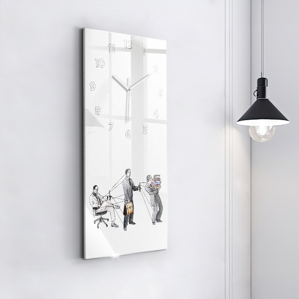 Horloge rectangulaire verticale Les marionnettes