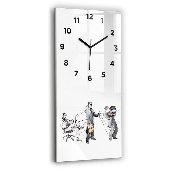 Horloge rectangulaire verticale Les marionnettes
