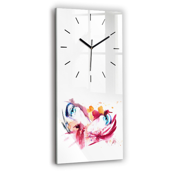 Horloge rectangulaire verticale Couple romantique