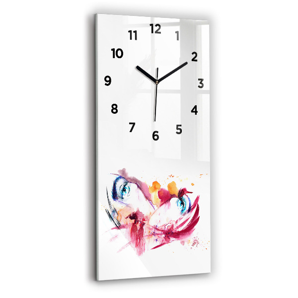 Horloge rectangulaire verticale Couple romantique