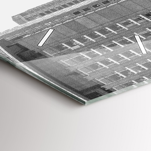 Horloge rectangulaire verticale Les rues de la ville de Chicago