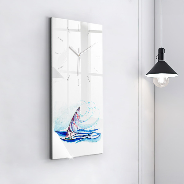 Horloge rectangulaire verticale Planche de surf