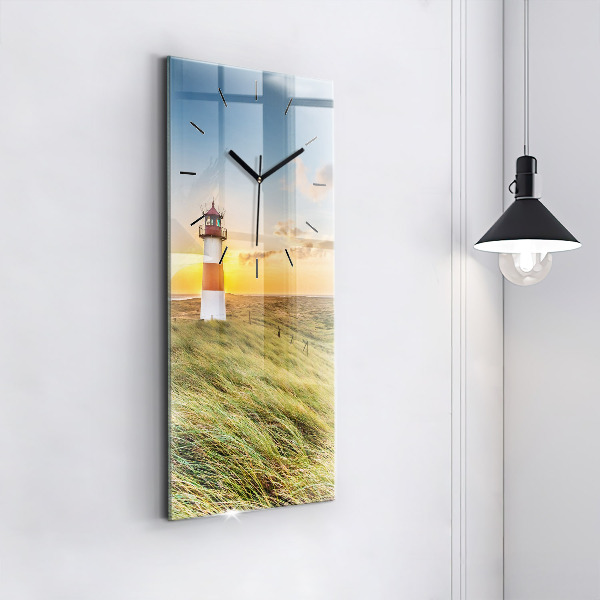 Horloge rectangulaire verticale Phare