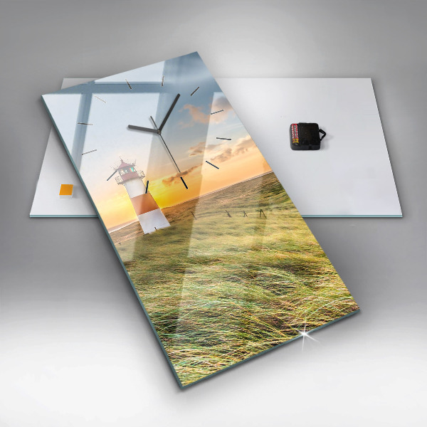 Horloge rectangulaire verticale Phare