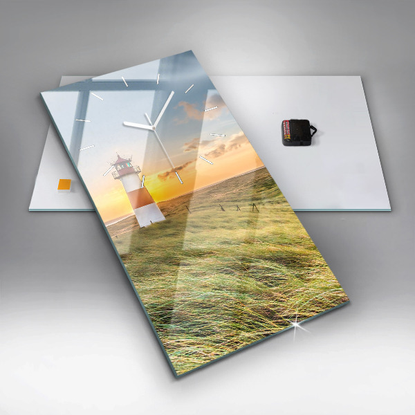 Horloge rectangulaire verticale Phare