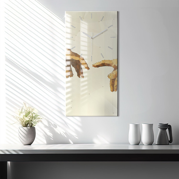 Horloge rectangulaire verticale 'Création d''Adam'