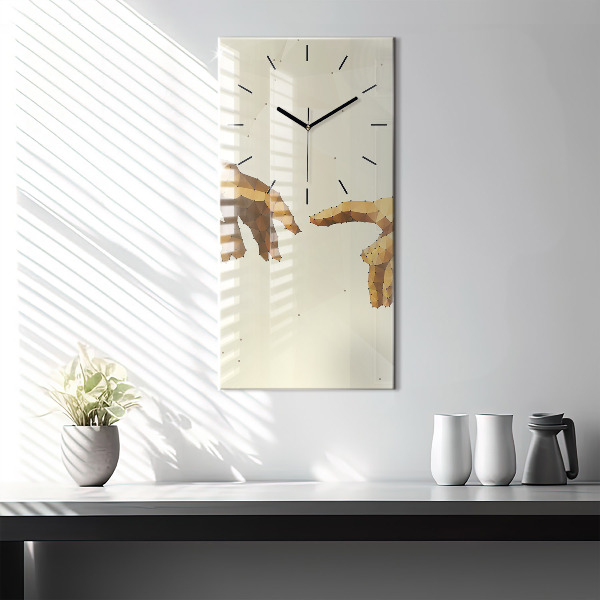 Horloge rectangulaire verticale 'Création d''Adam'