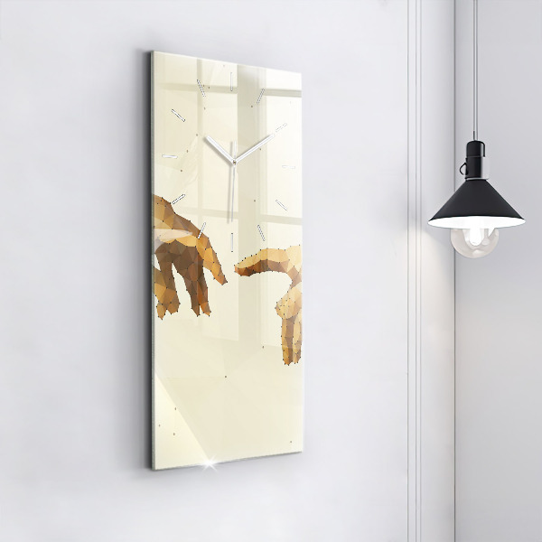 Horloge rectangulaire verticale 'Création d''Adam'
