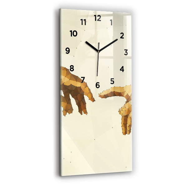 Horloge rectangulaire verticale 'Création d''Adam'