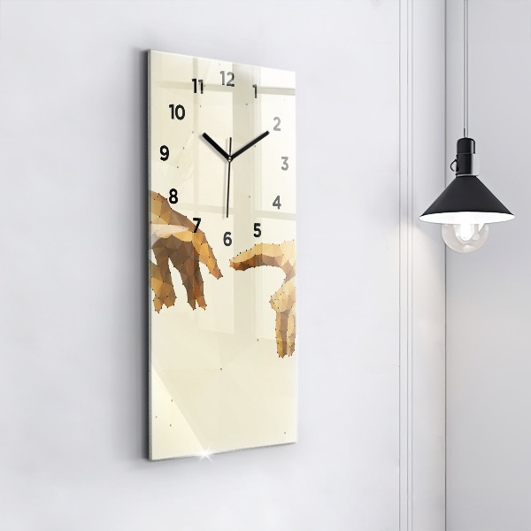 Horloge rectangulaire verticale 'Création d''Adam'