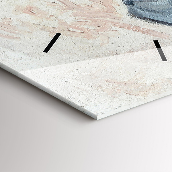 Horloge rectangulaire verticale Peinture abstraite