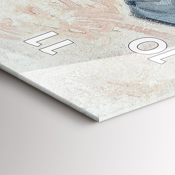 Horloge rectangulaire verticale Peinture abstraite