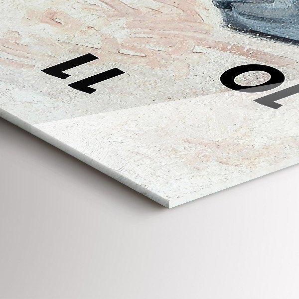 Horloge rectangulaire verticale Peinture abstraite