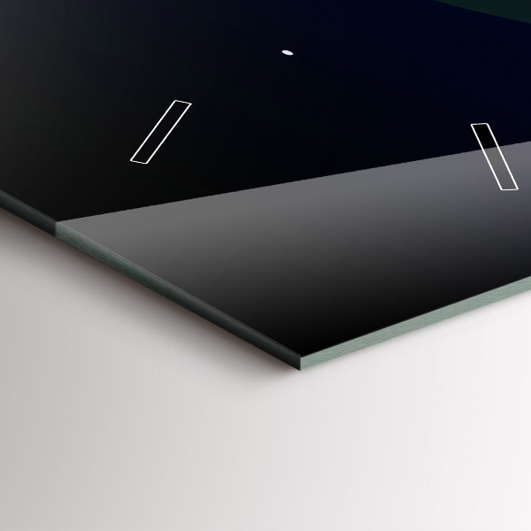 Horloge murale verticale La ville du cyberespace