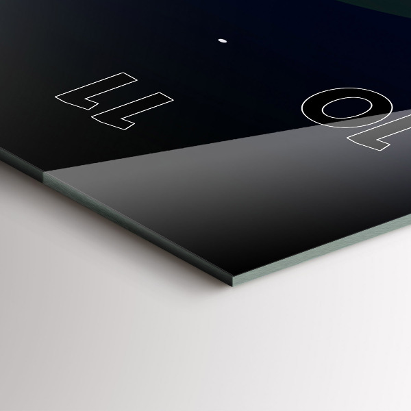 Horloge murale verticale La ville du cyberespace