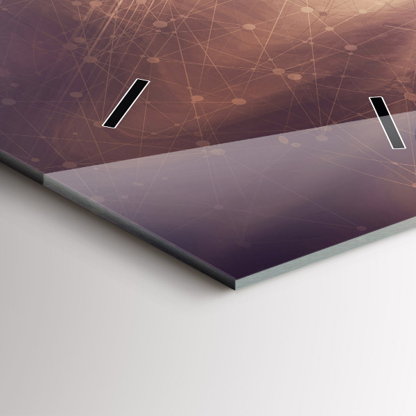 Horloge murale verticale Mécanisme abstrait