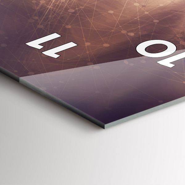 Horloge murale verticale Mécanisme abstrait