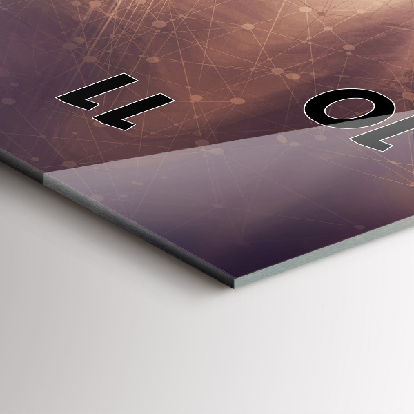 Horloge murale verticale Mécanisme abstrait