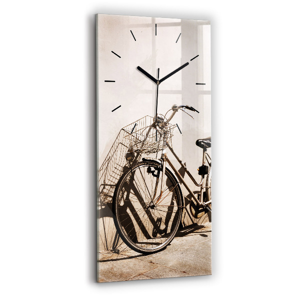 Horloge rectangulaire verticale vélo italien