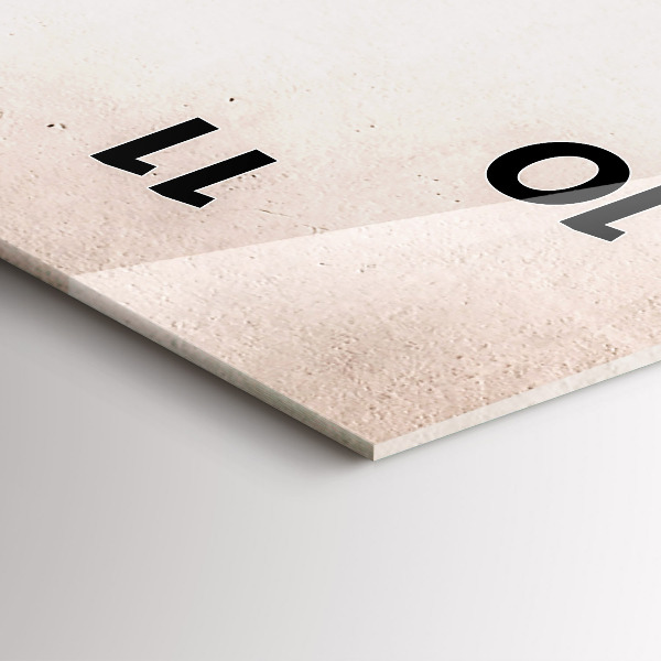 Horloge rectangulaire verticale vélo italien