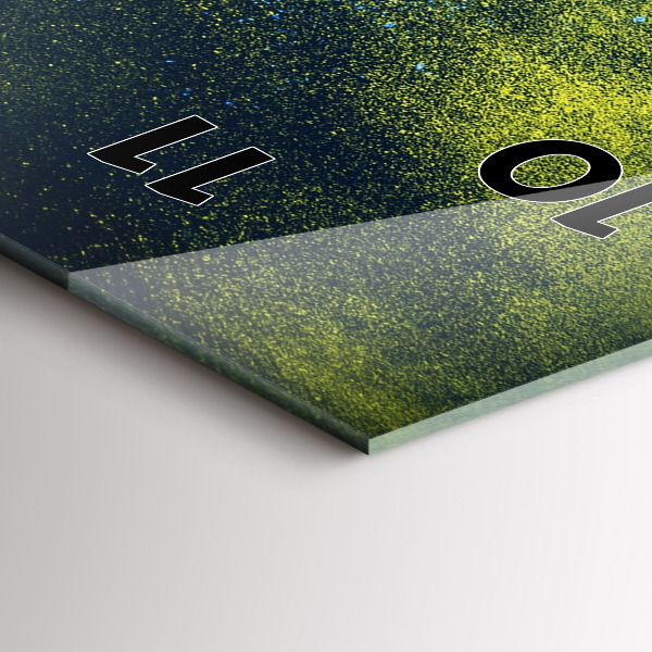 Horloge murale verticale Perroquet coloré