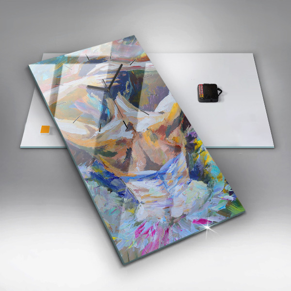 Horloge murale verticale Ballerine peinte