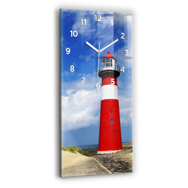 Horloge rectangulaire verticale Phare