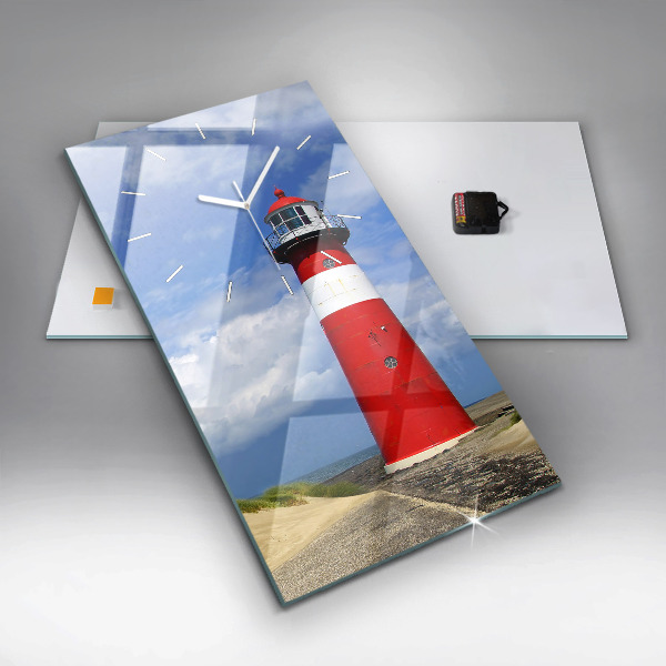 Horloge rectangulaire verticale Phare