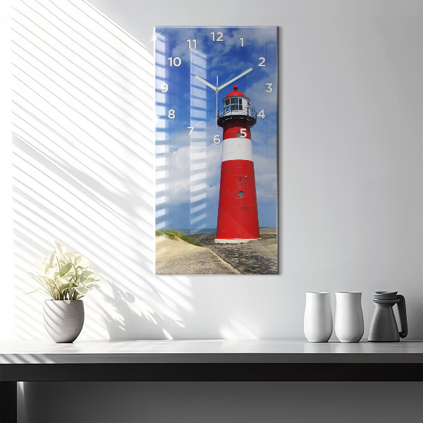 Horloge rectangulaire verticale Phare