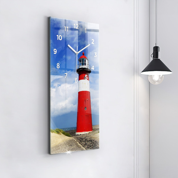 Horloge rectangulaire verticale Phare